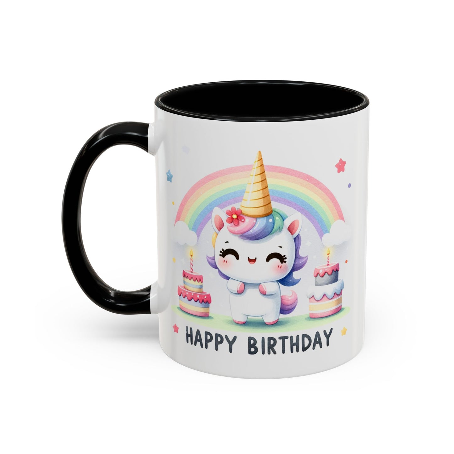 Birthday Mug -  Unicorn With Cakes