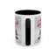 Christmas Mug - Merry Christmas Red Text Puppy Green Top