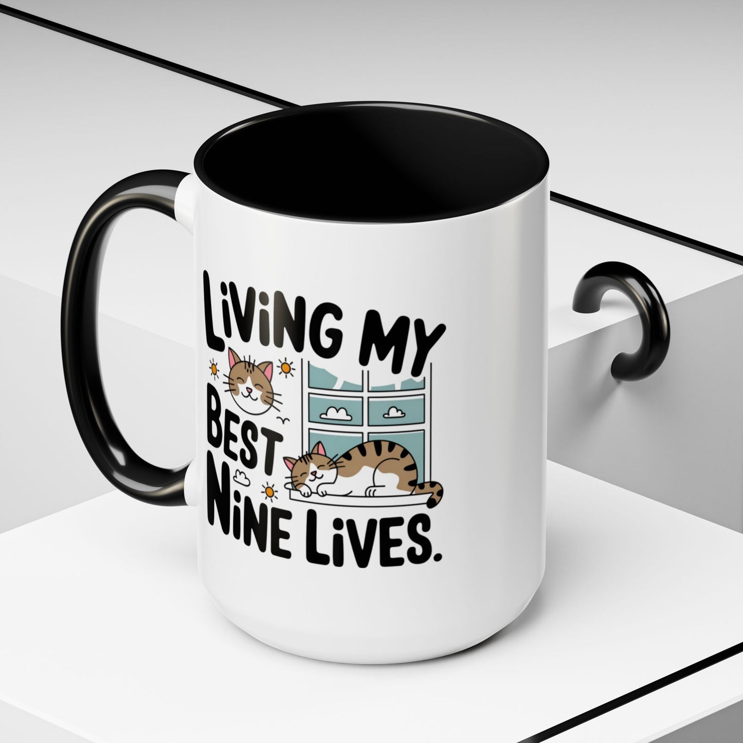 Animal Mug - Living My Best Nine Lives