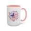 4th of July Mug - Star Flag Fireworks
