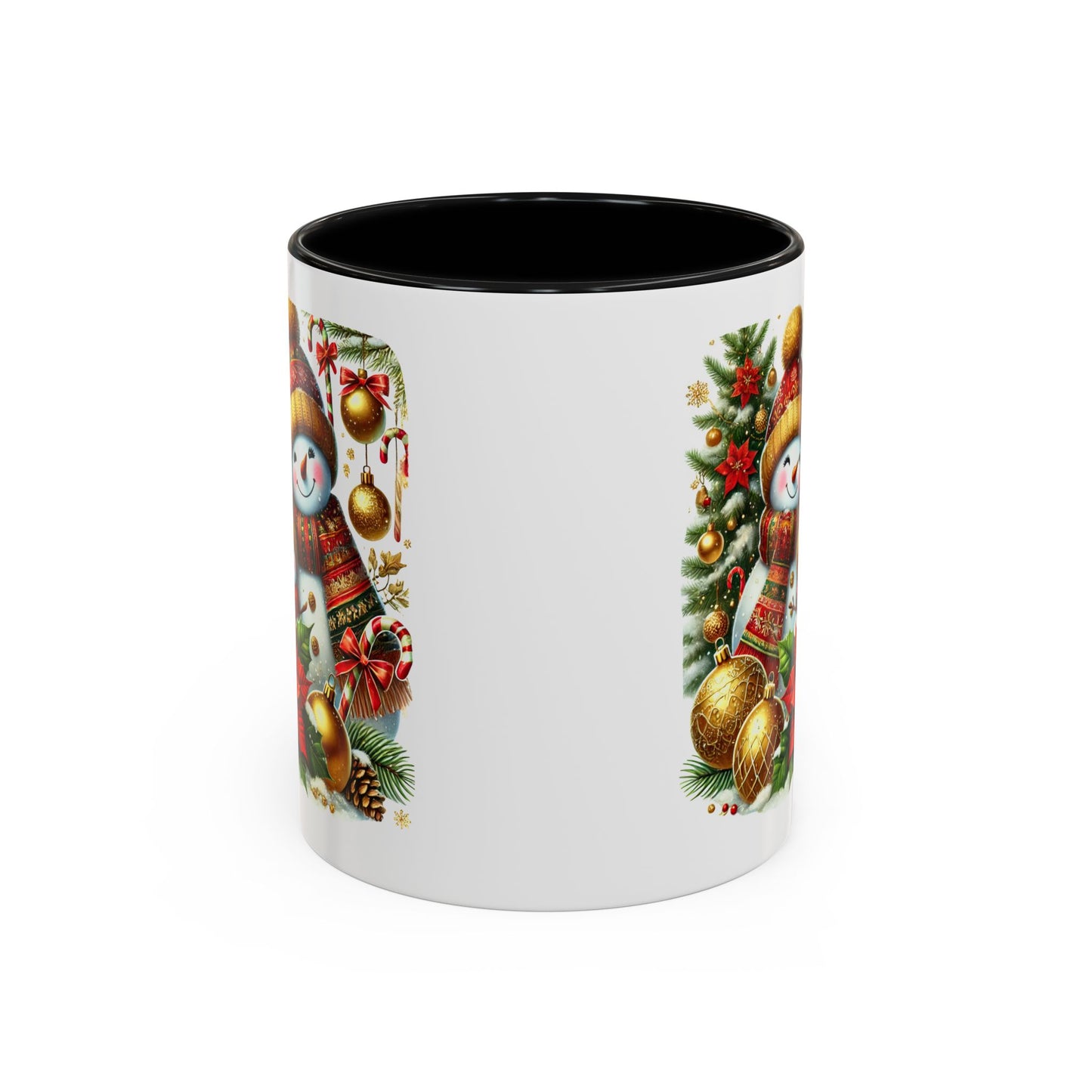Christmas Mug - Gold Snowman Family 2