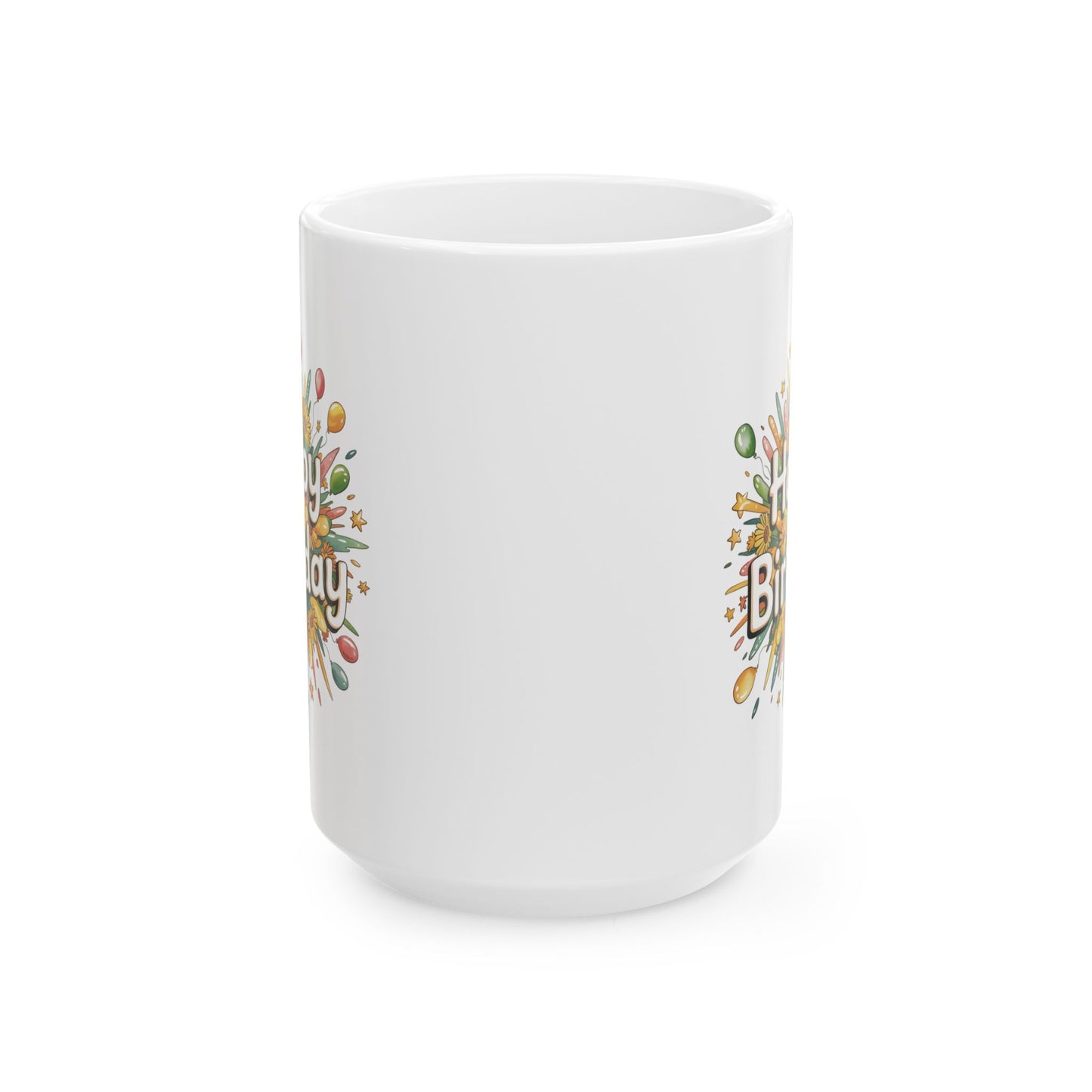 Birthday Mug - Happy Birthday Flower Bouquet
