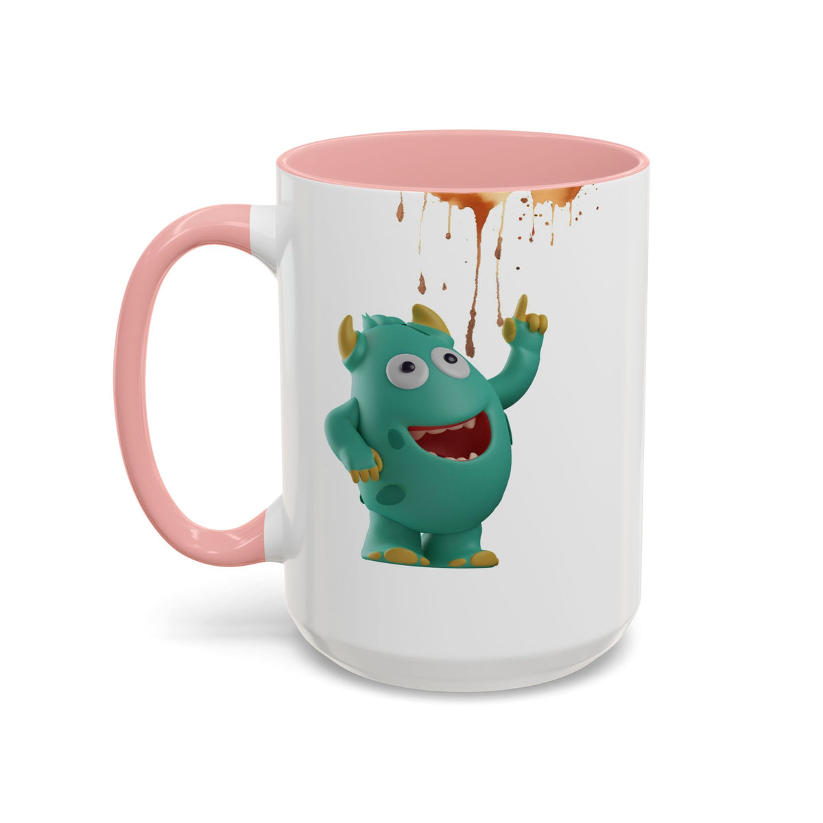 Humor Mug - Monster Drinks Coffee Spill