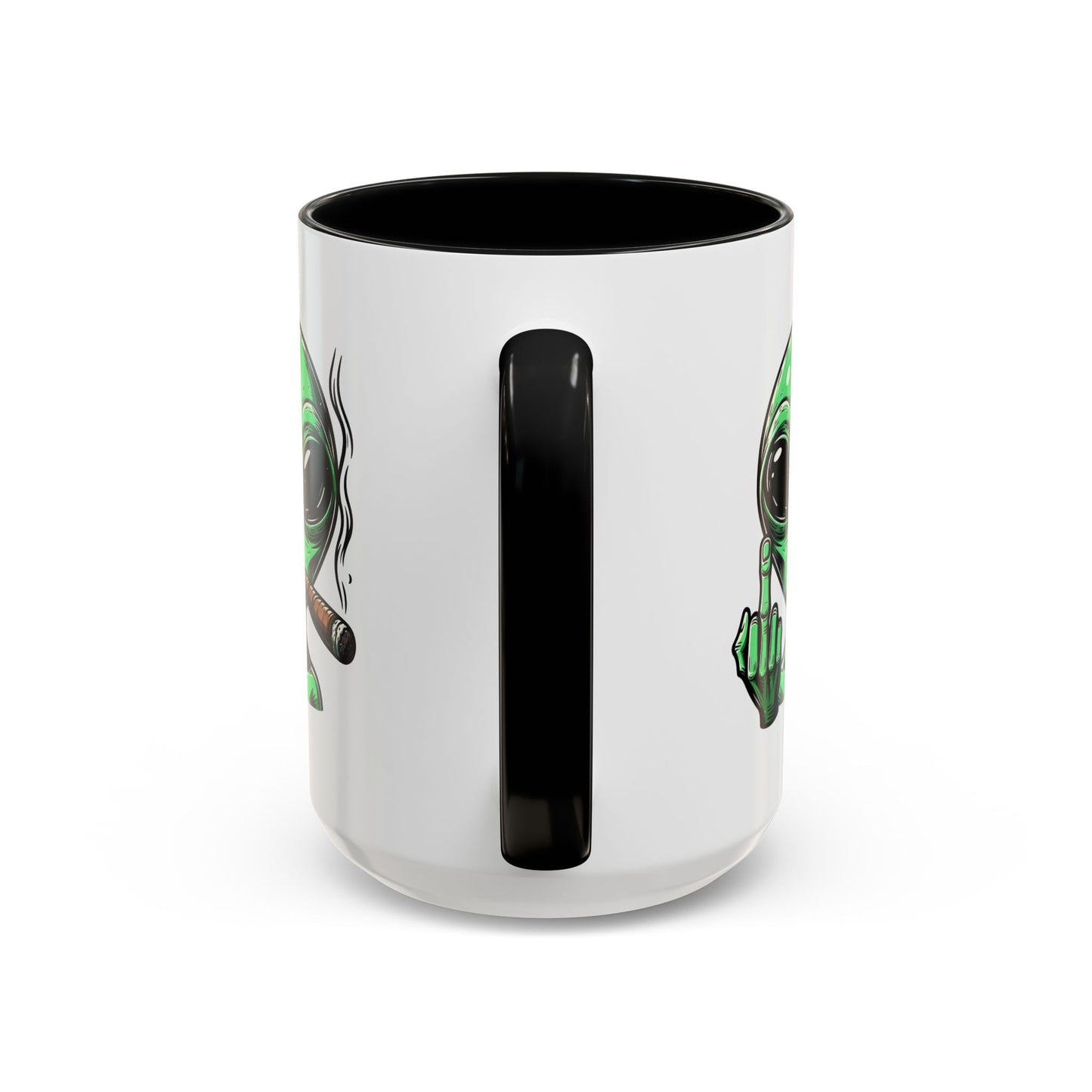 Adult Mug - Green Alien Fuck You Human