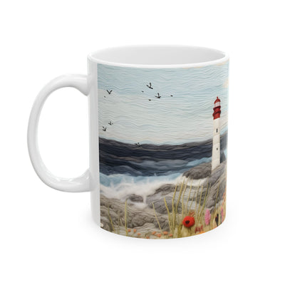 Artistic Mug - Felted Lighthouse 6