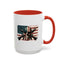4th of July Mug - Skull Guns Flag