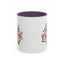 Christmas Mug - Merry Christmas Green & Red Text Tree Snowflakes Presents