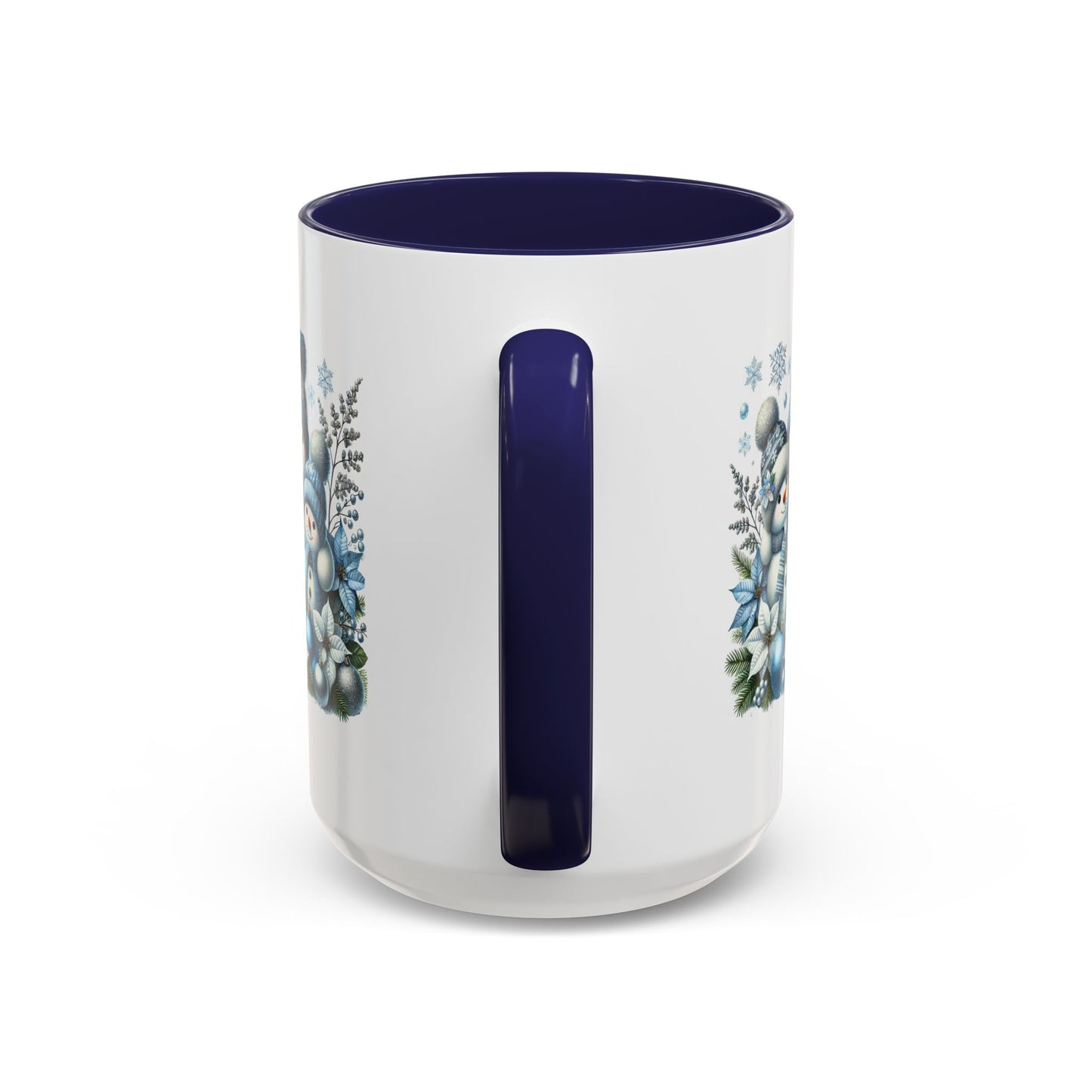 Christmas Mug - Blue Snowman Family