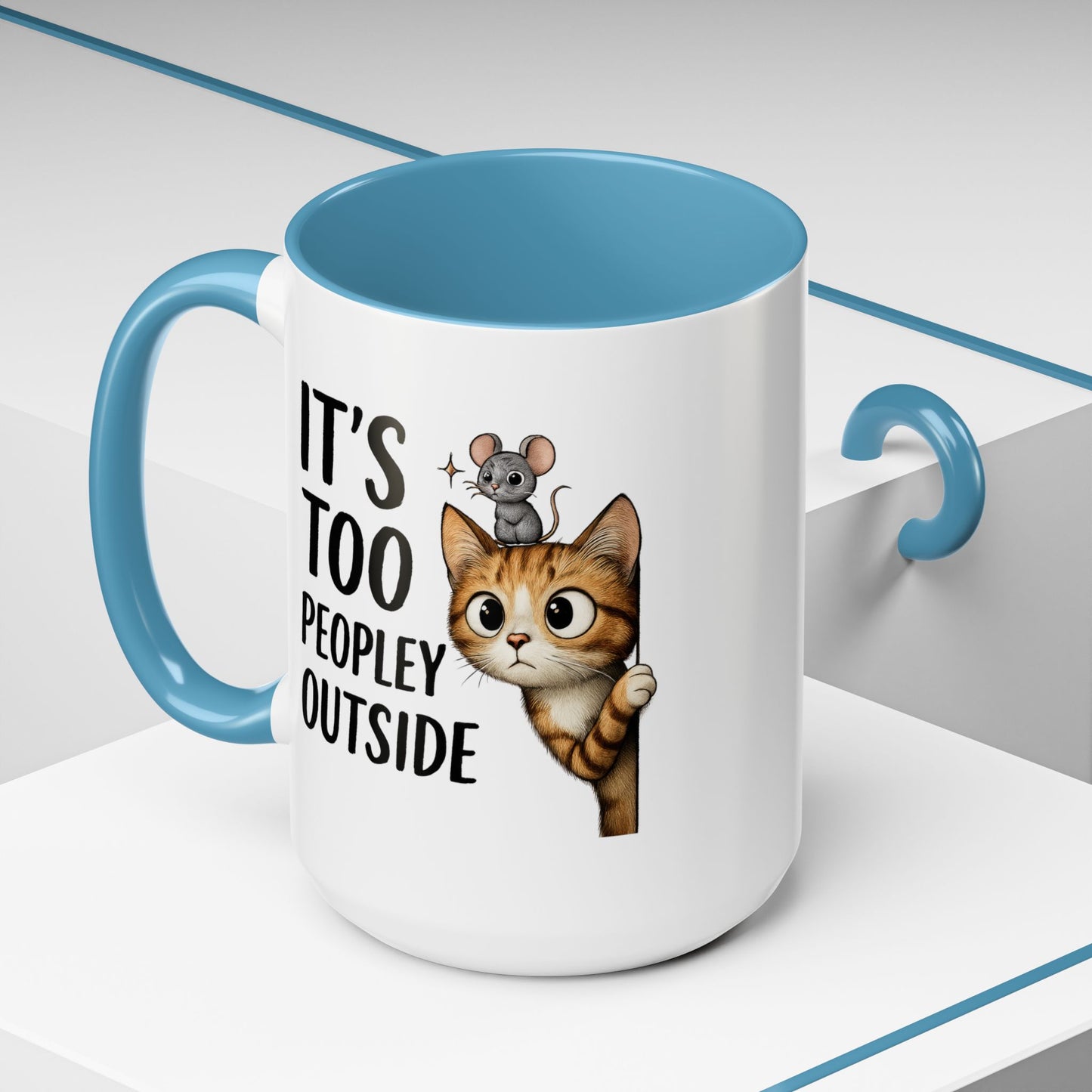 Animal Mug - It's Too Peopley Outside