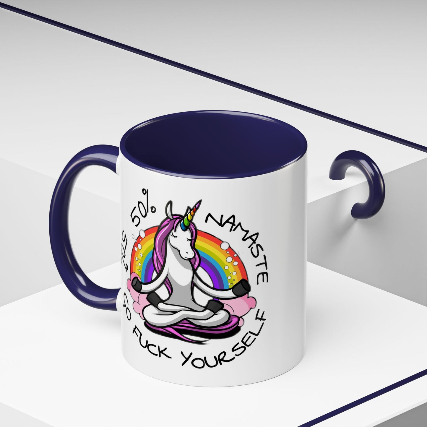 Adult Mug - 50% Namaste 50% Go Fuck Yourself