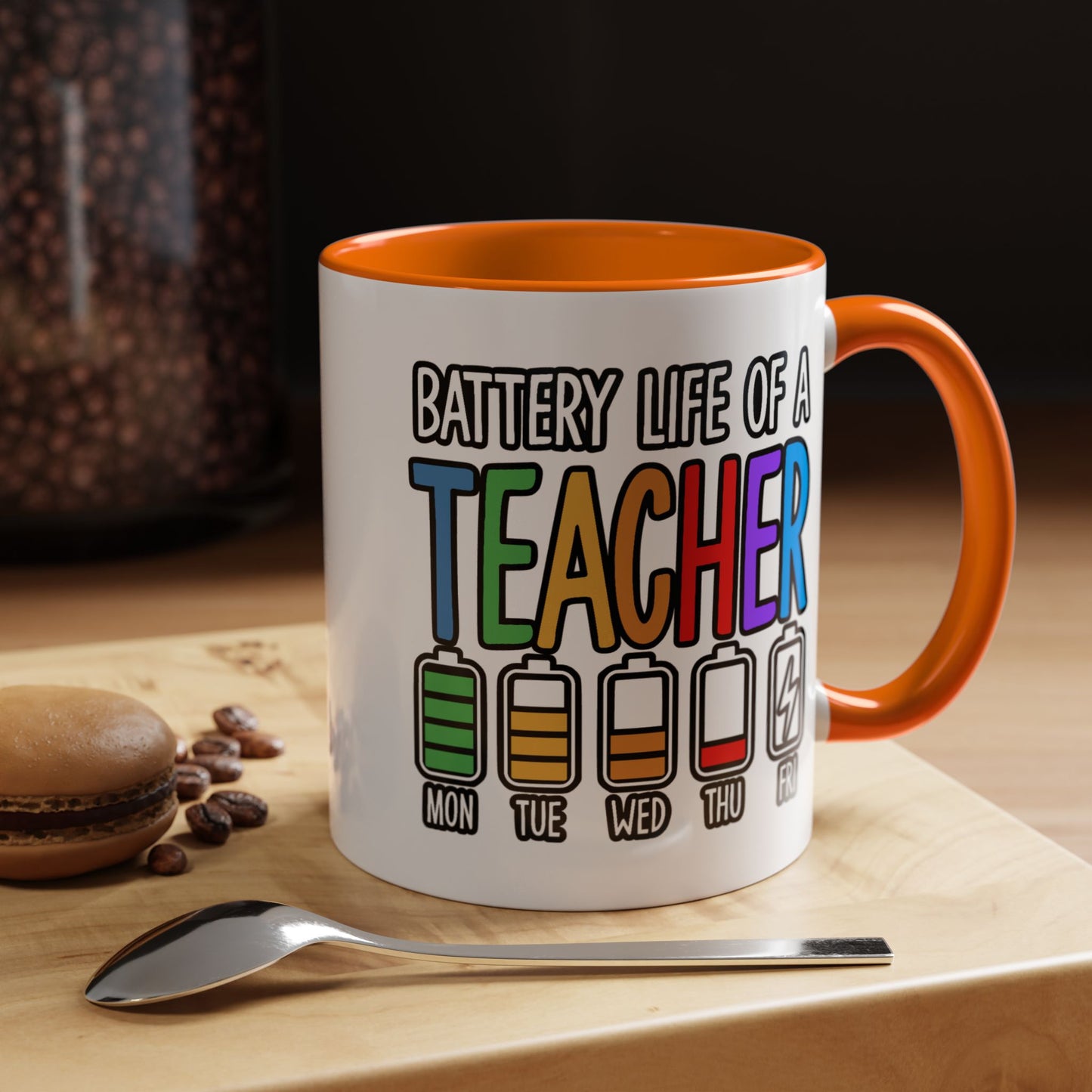 Office Mug - Battery Life of a Teacher