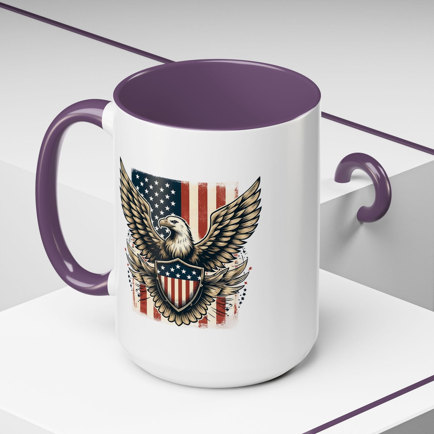 4th of July Mug - American Bald Eagle Flag 9