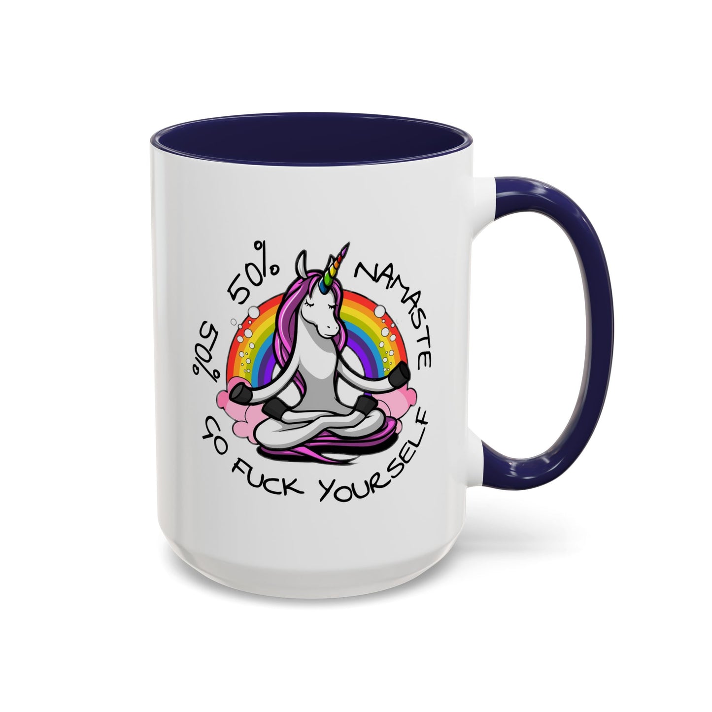 Adult Mug - 50% Namaste 50% Go Fuck Yourself