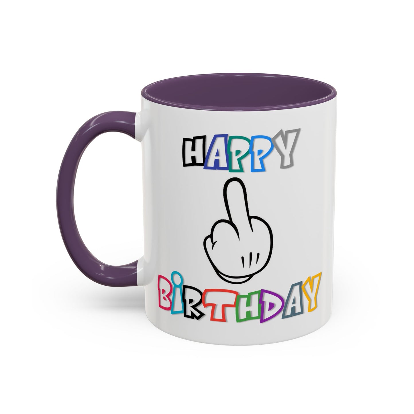Adult Mug - Happy Birthday Middle Finger