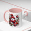 Christmas Mug - Burgundy Snowman