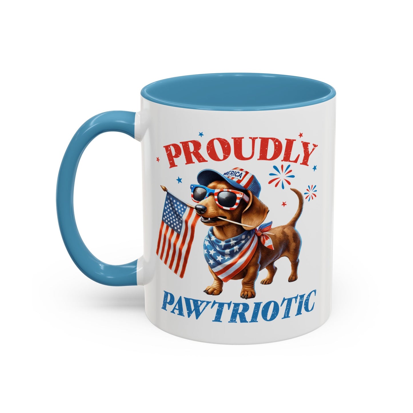 4th of July Mug - Proudly Pawtriotic Dog