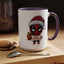 Christmas Mug - Merry Christmas Red Text Superhero