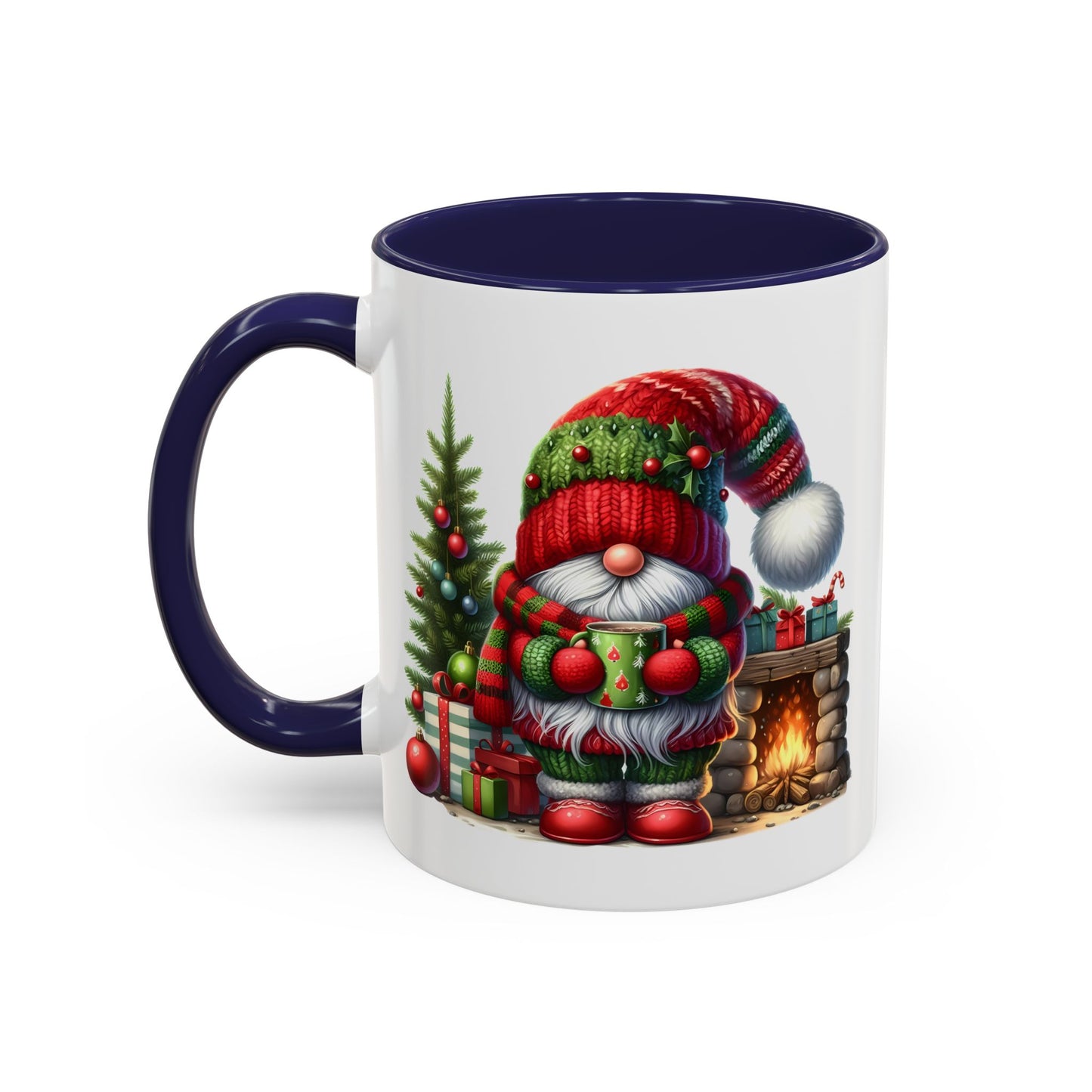 Christmas Mug - Gnome Fireplace