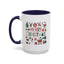 Christmas Mug - Merry Christmas Red White & Green Text Collage