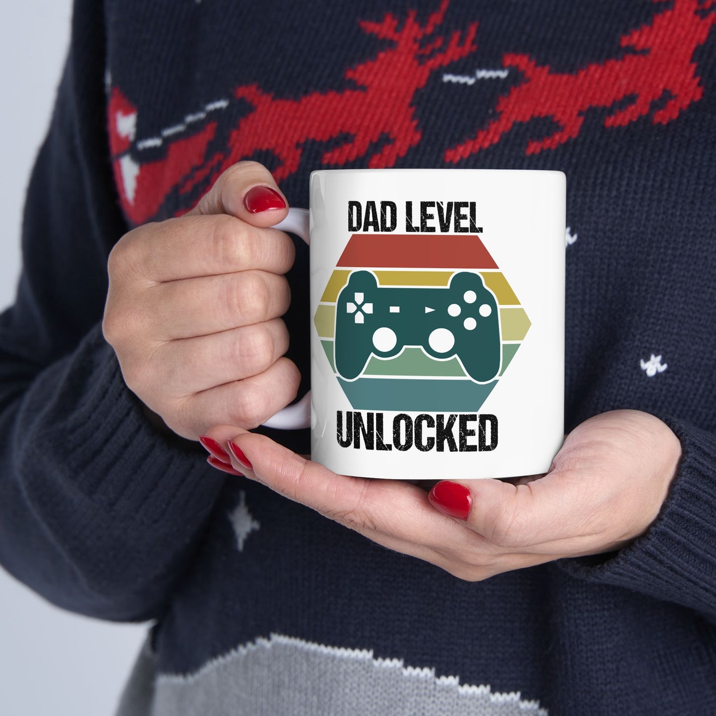 Father's Day Mug - Dad Level Unlocked