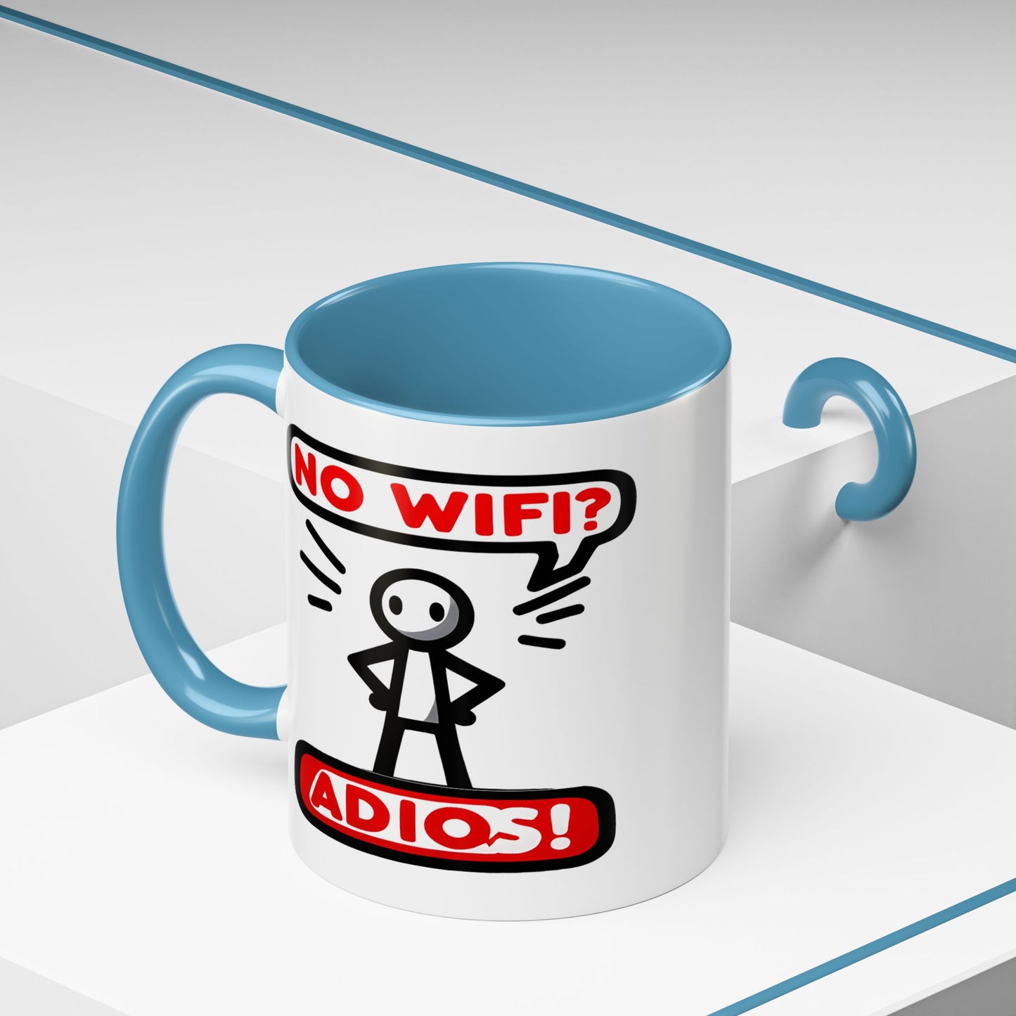 Humor Mug - No Wifi? Adios!