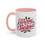 Christmas Mug - Merry Christmas Red Text Mistletoe