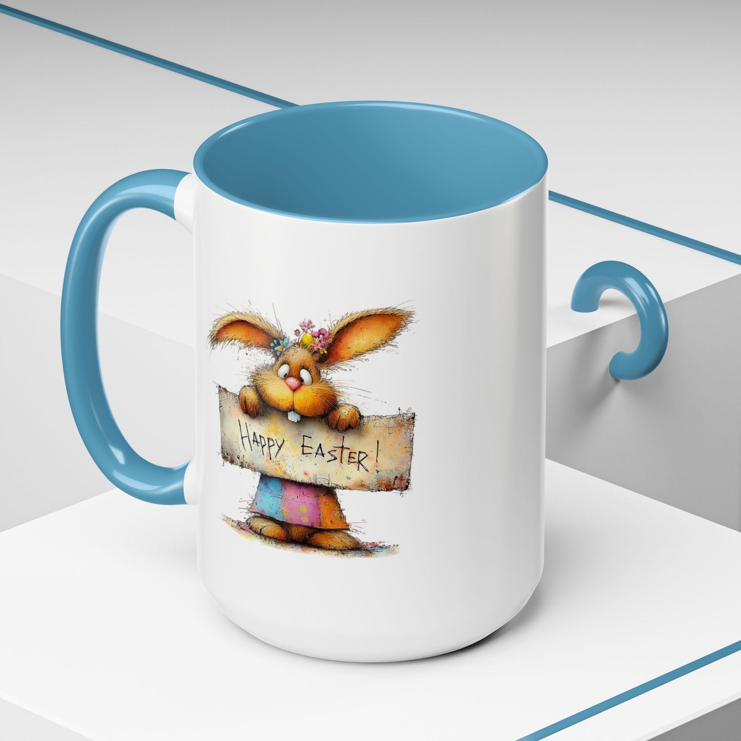 Easter Mug - Happy Easter Bunny Sign