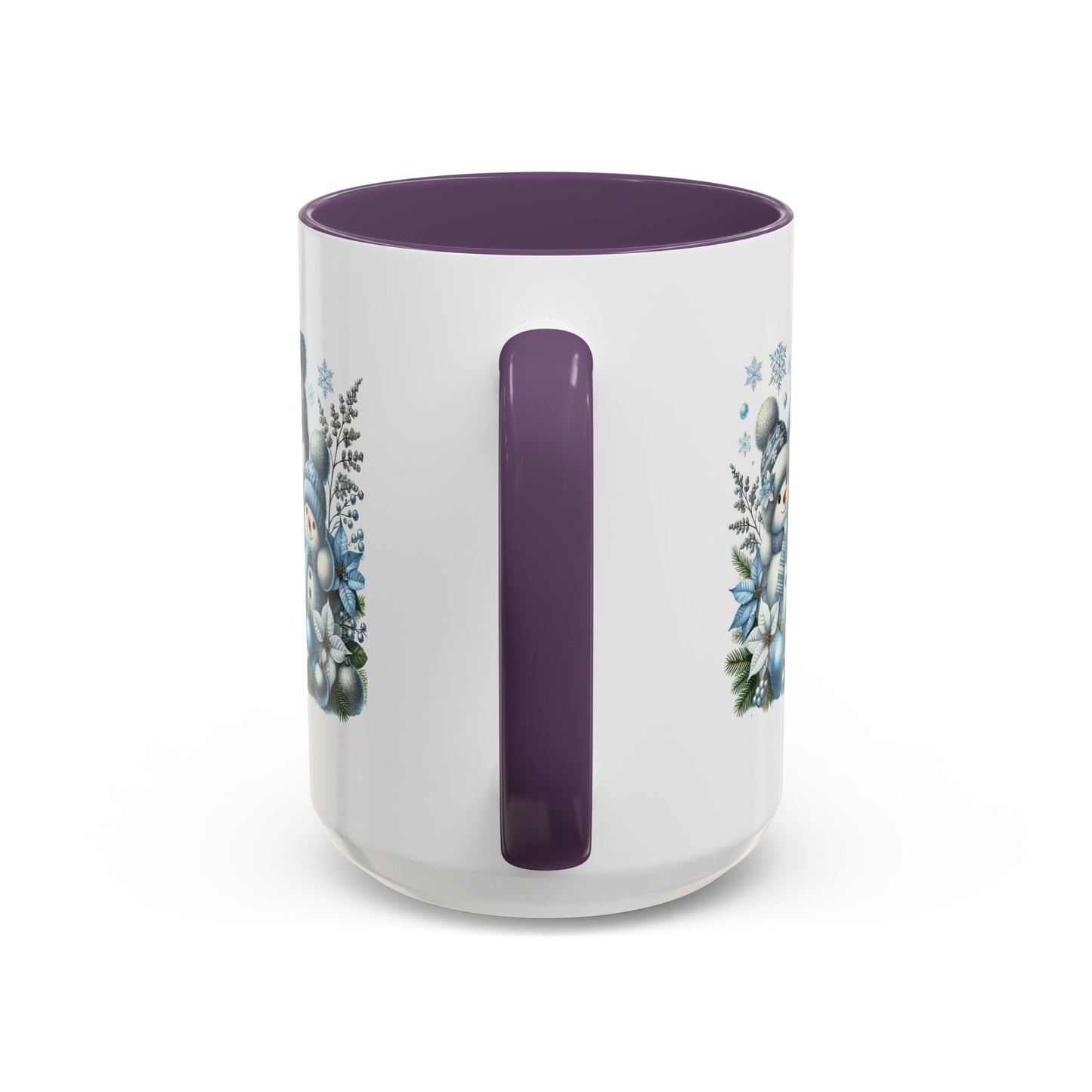 Christmas Mug - Blue Snowman Family