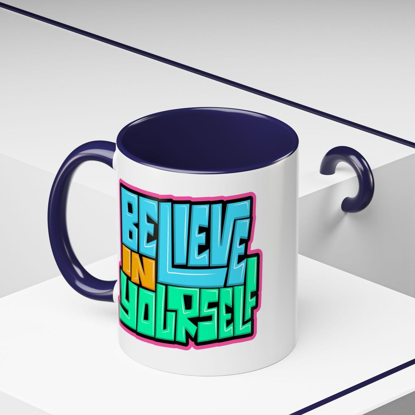 Motivation Mug - Believe In Yourself Graffiti