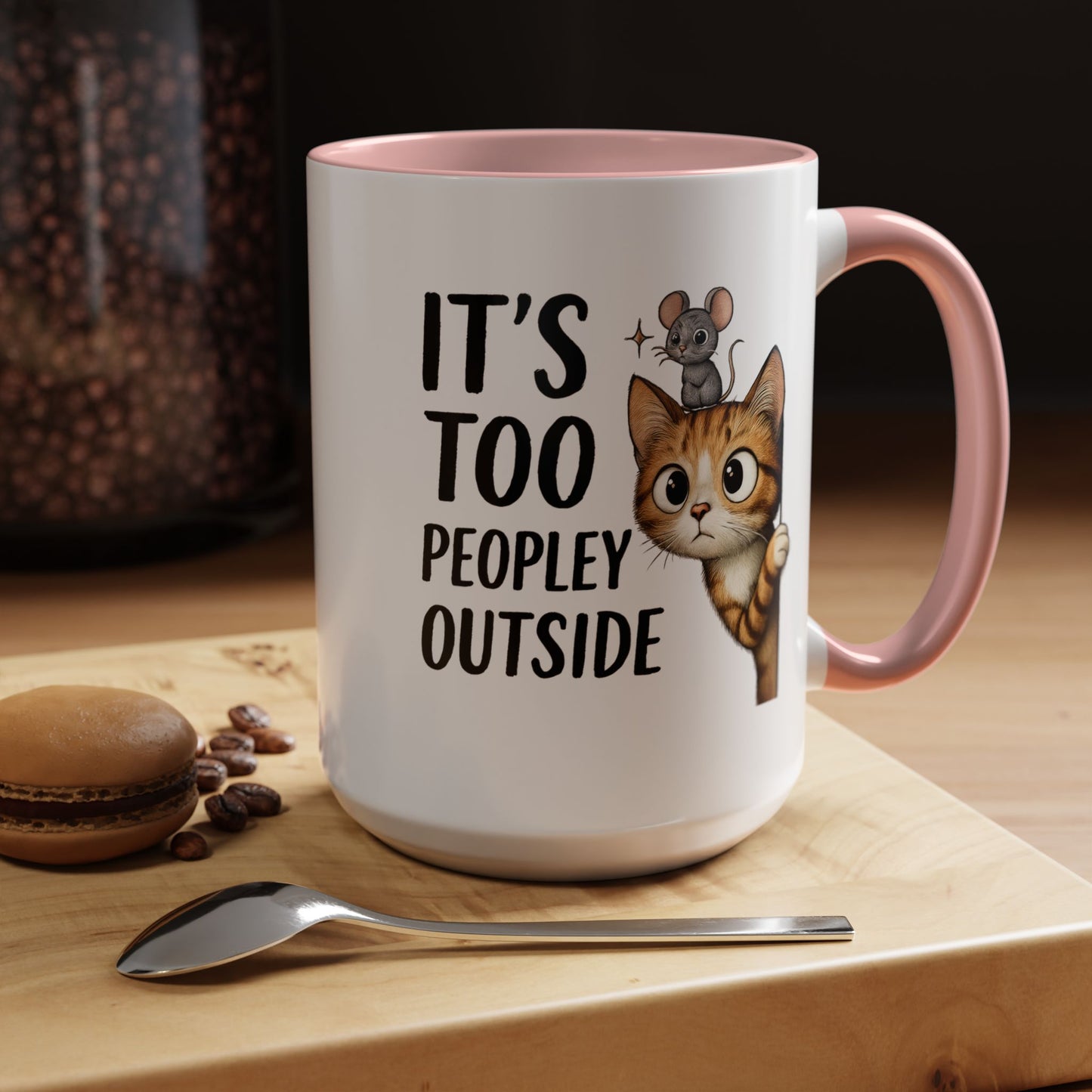 Animal Mug - It's Too Peopley Outside
