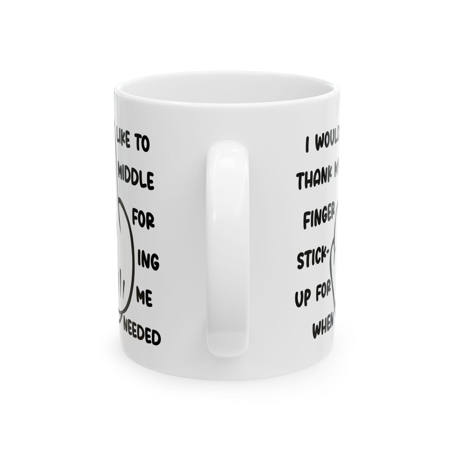 Adult Mug - I Would Like To Thank My Middle Finger