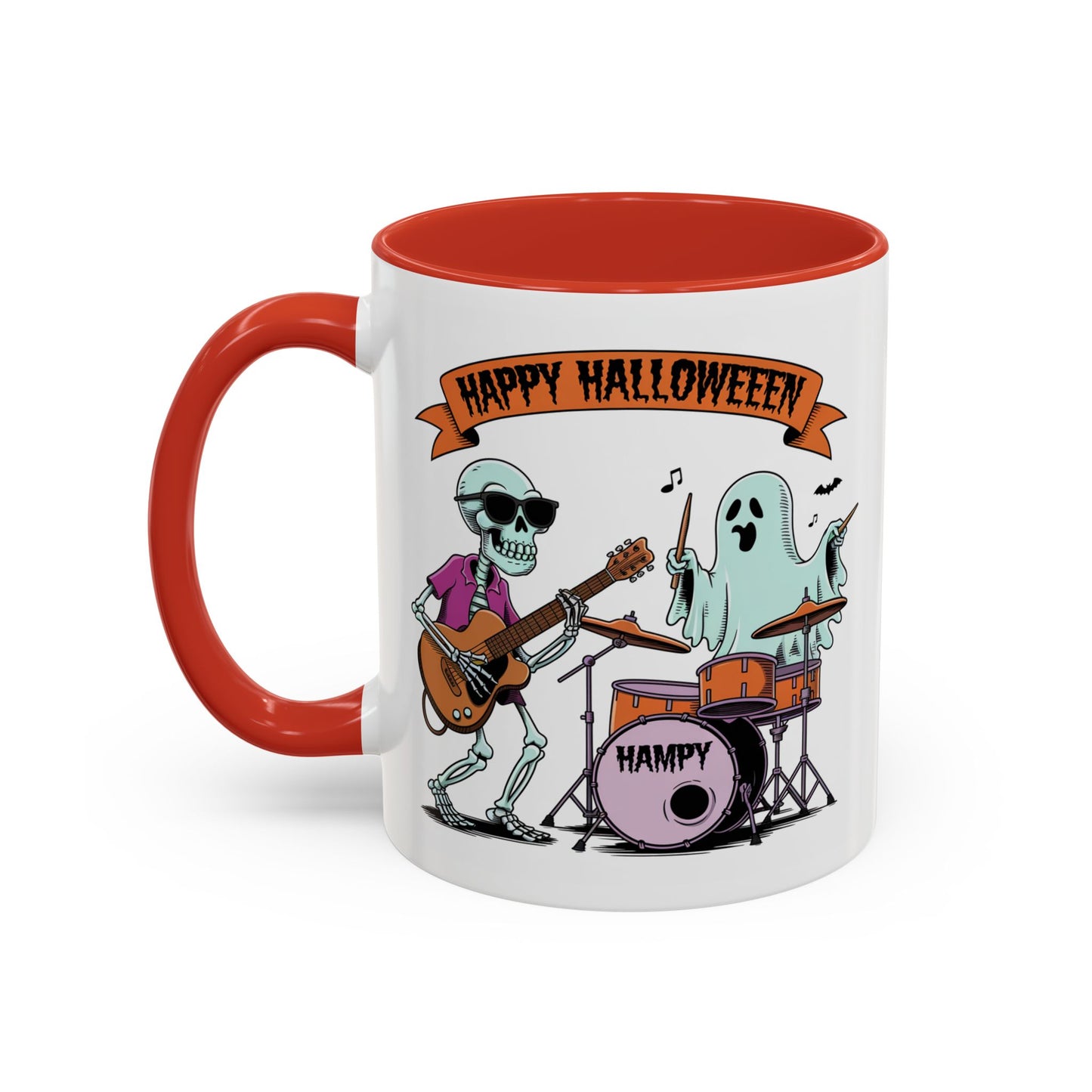 Halloween Mug - Skeleton & Ghost Band