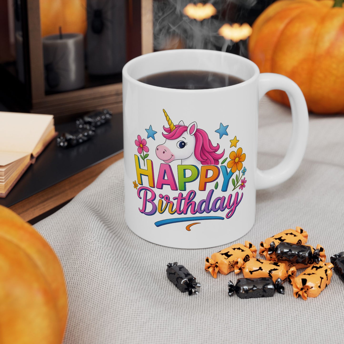 Birthday Mug - Happy Birthday Unicorn Clipart