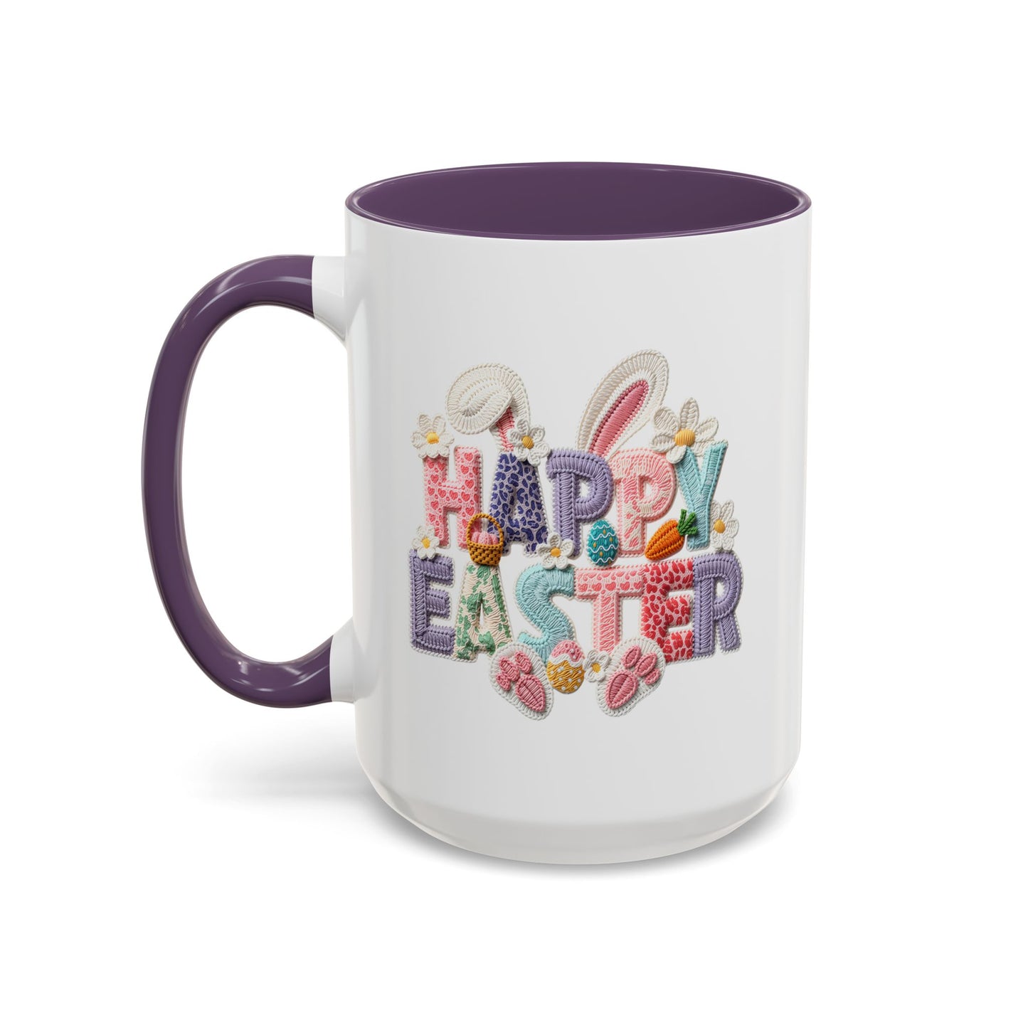 Easter Mug - Happy Easter Latch Yarn