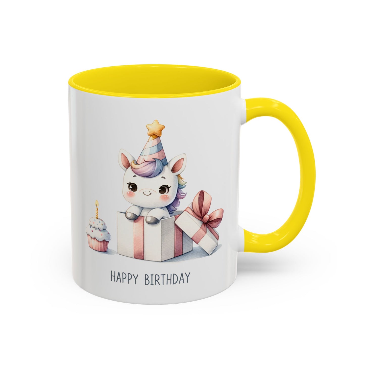 Birthday Mug - Unicorn With Present