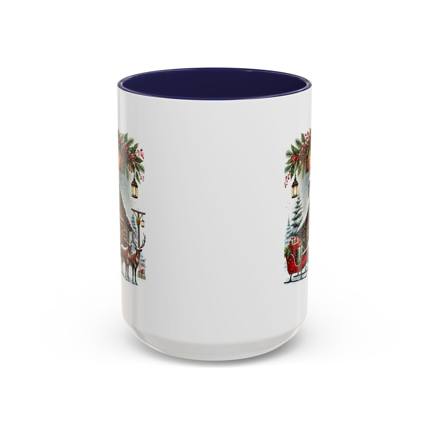 Christmas Mug - Reindeer Barn Sleigh Reindeer