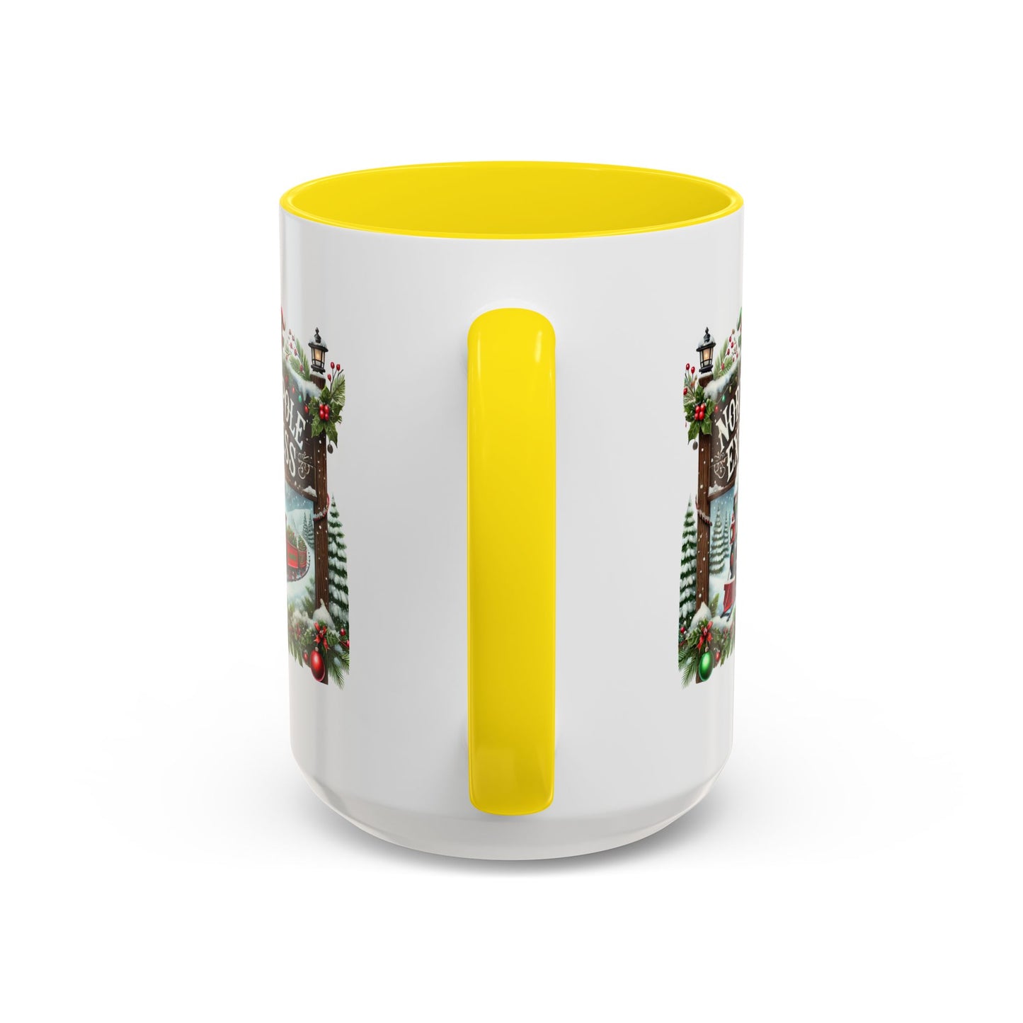 Christmas Mug - North Pole Express Steam Locomotive Decorations