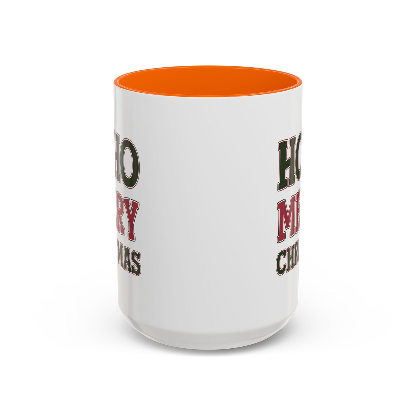 Christmas Mug - Ho Ho Ho Merry Christmas Red & Green Text 4