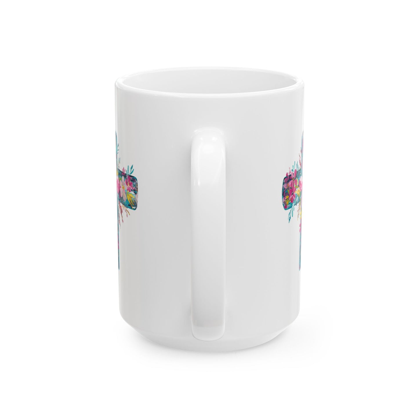 Easter Mug - Floral Cross