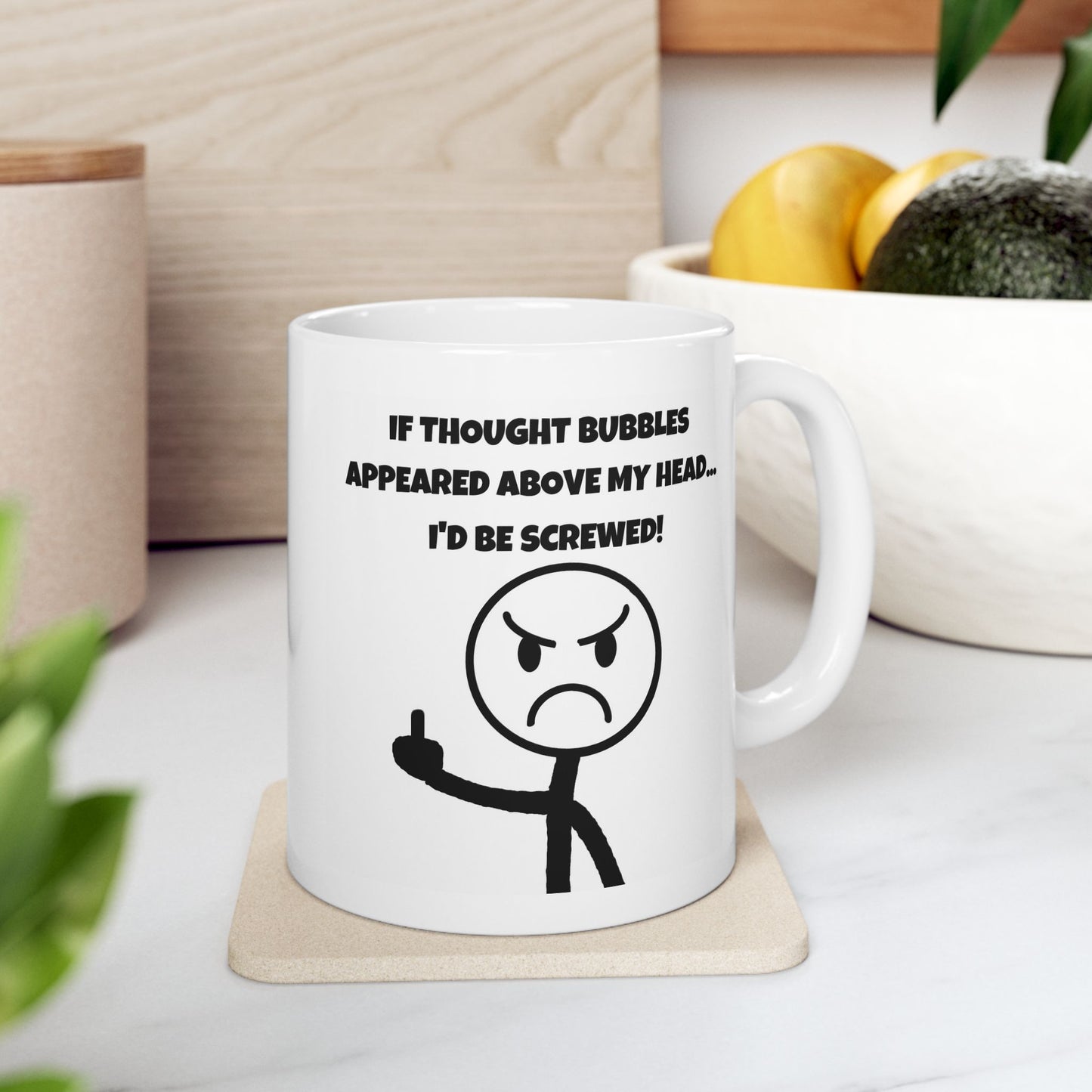 Humor Mug - If Thought Bubbles
