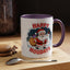 Christmas Mug - Happy Holidays Red & White Text Santa Snowman
