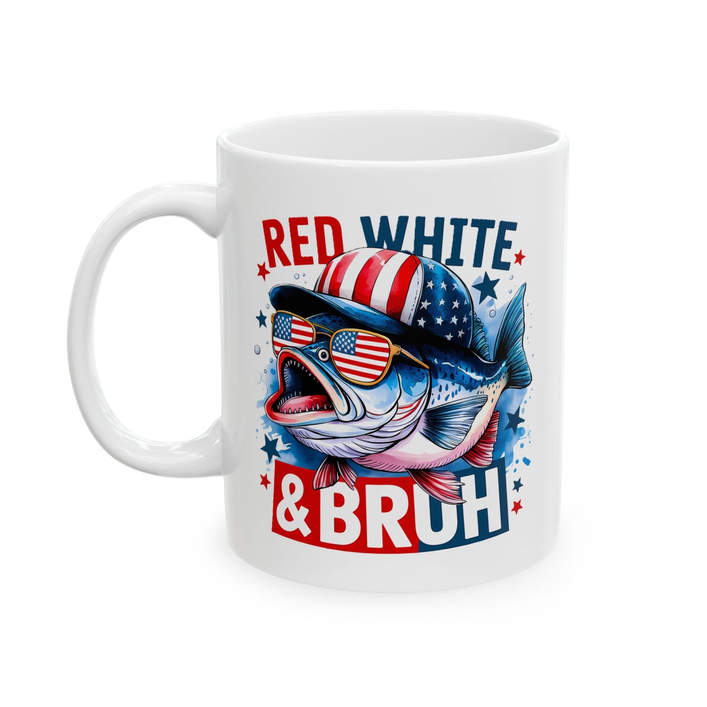 4th of July Mug - Red White & Bruh