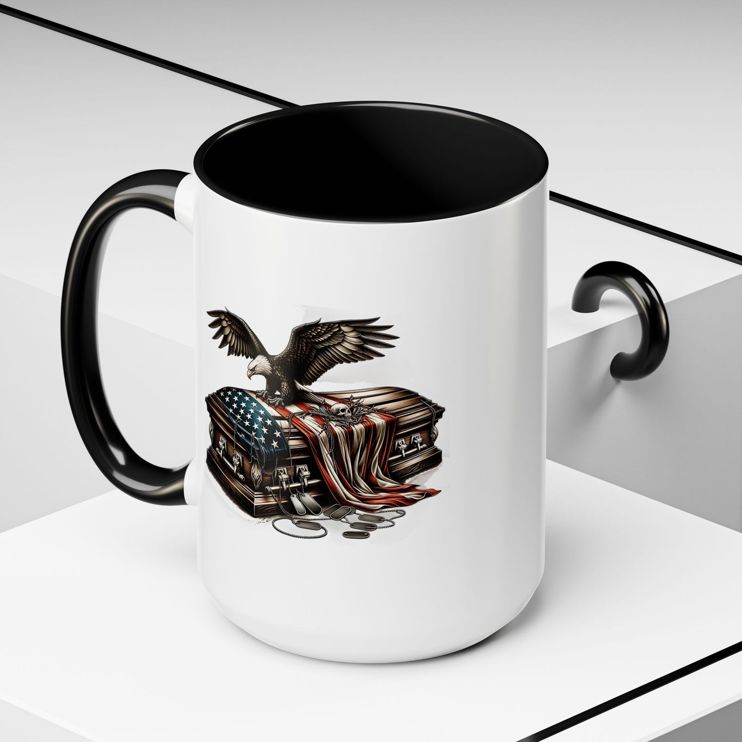 4th of July Mug - American Bald Eagle Fallen Soldier