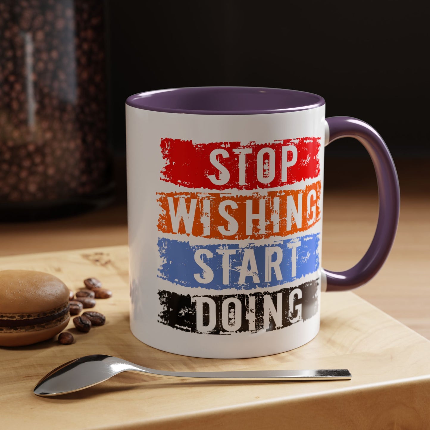 Motivation Mug - Stop Wishing Start Doing