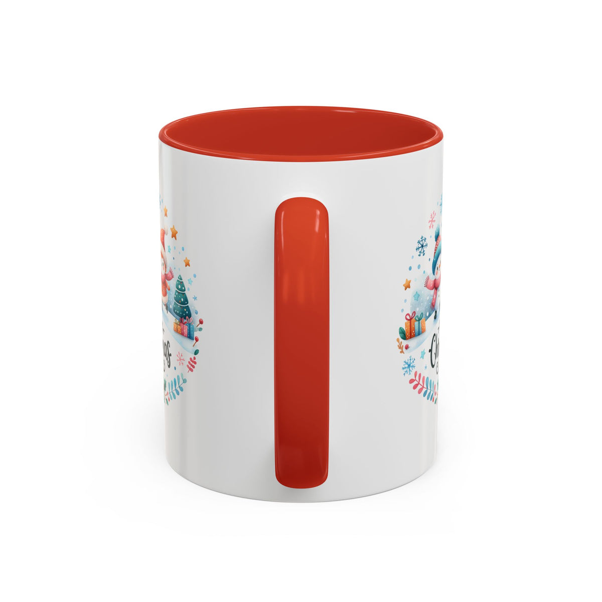 Chistmas Mug - Merry Christmas Snowman and Snowlady