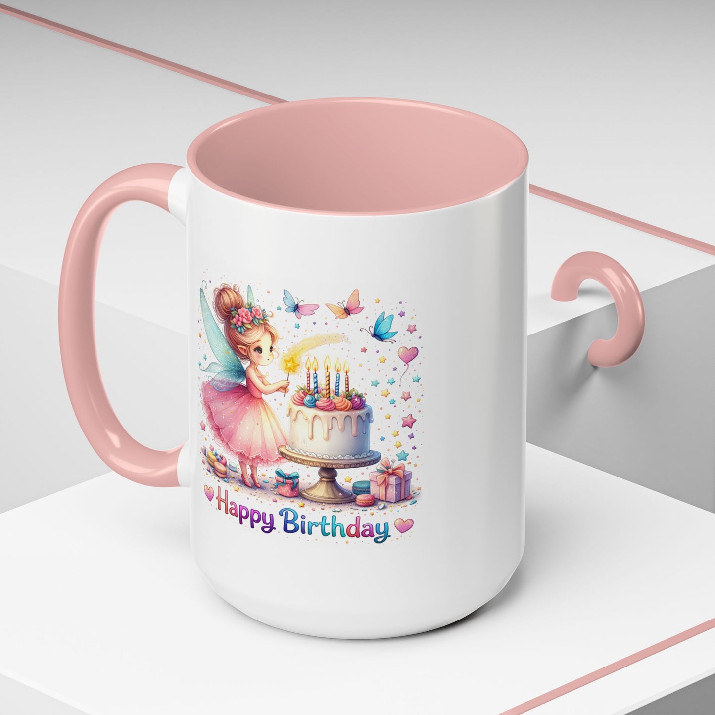 Birthday Mug - Fairy Butterflies