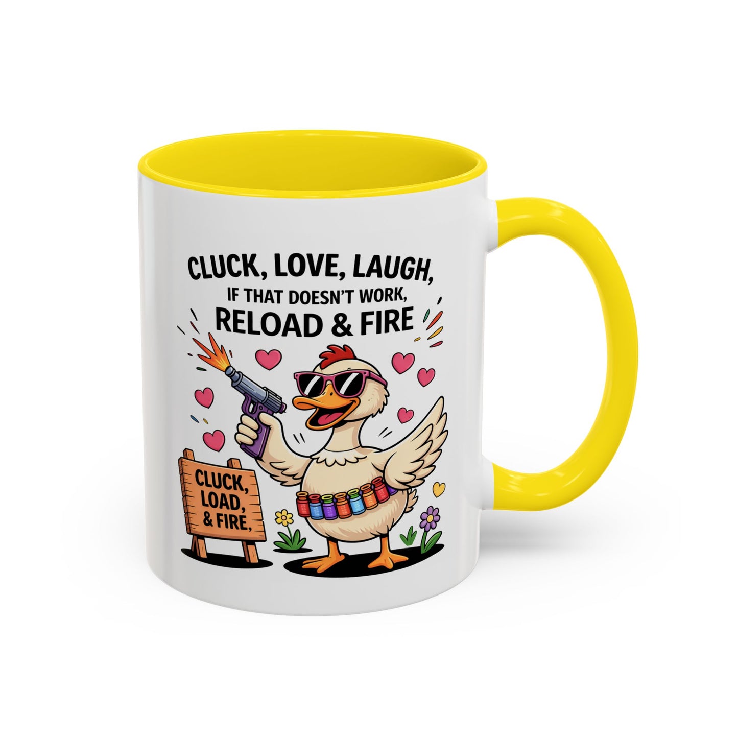 Adult Mug - Cluck Love Laugh