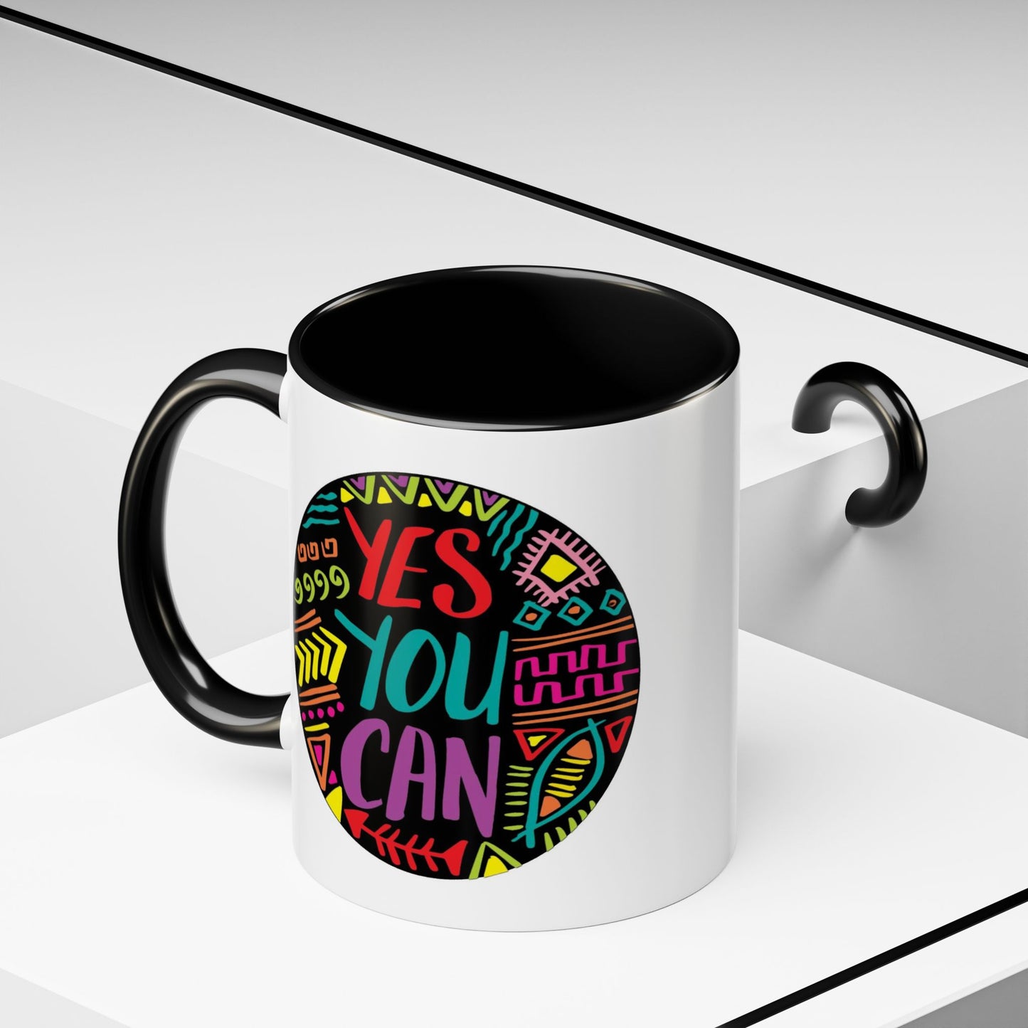 Motivation Mug - Yes You Can Badge