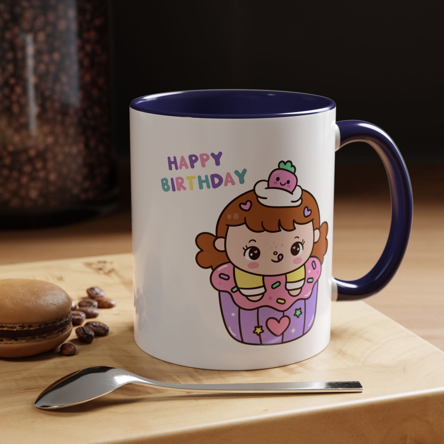 Birthday Mug - Cute Girl Cupcake