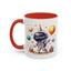 Birthday Mug - Happy Birthday Astronaut, Cake & Balloon